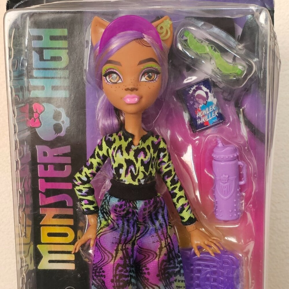 Monster High Clawdeen Scare Adise Island Wolf Doll Mattel 2023 NIB